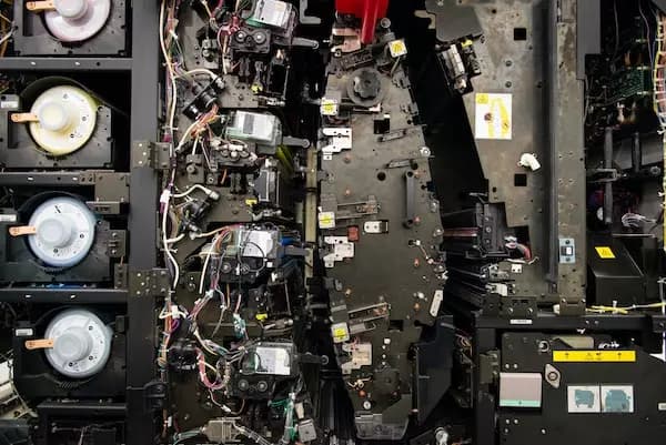 Maschine mit offenen Komponenten